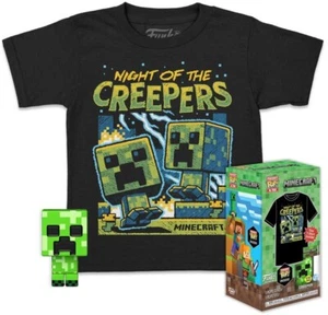 Funko FUNKO Pocket Pop! & Tee: MINECRAFT CREEPER Age 11-12 size child XL NEW - Picture 1 of 5