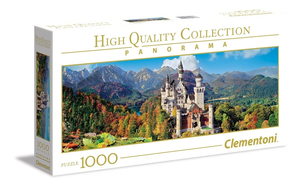 Puzzle Clementoni 1000 pezzi Castello tedesco Neuschwanstein panorama - Immagine 1 di 1