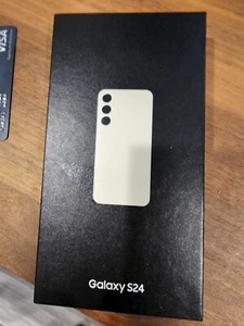 Samsung Galaxy S24 Empty Box With Genuine USB-C Cable And Inserts - Amber Yellow - Picture 1 of 2