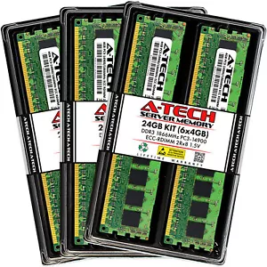 24GB 6x 4GB PC3-14900R RDIMM ASUS RS700-E7/RS4 Memory RAM - Picture 1 of 3