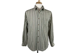 Tommy Bahama M Multicolor Stripes Button-Up Long Sleeve Mens Shirt - Picture 1 of 6