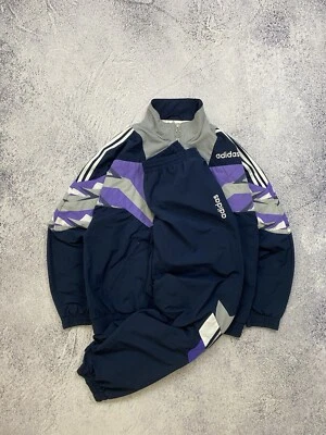 Vintage 90s Adidas Y2K Retro Multicolor Hype Nylon Track Suit Men’s M - Image 1 of 4