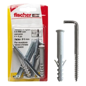 FISCHER 504535 S 8 RW K in blister Fissaggio in nylon con cancano - Foto 1 di 1