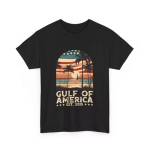 Gulf of USA America Funny Est 2025 Shirt, American Flag Gulf Women Men T-shirt - Picture 1 of 8