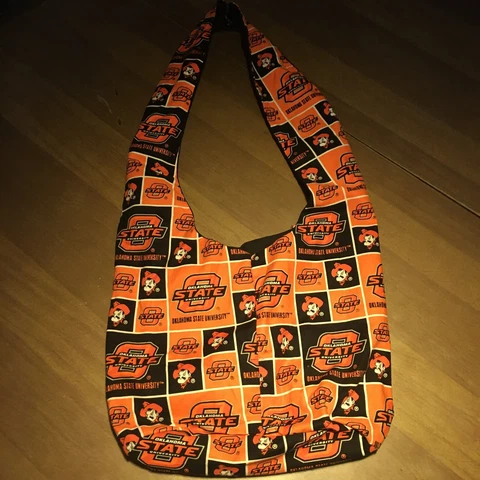 Oklahoma State University Cowboys Bucket Bag / Purse For Books Great For Campus Cover