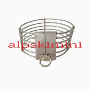 Restricciones de cuello de acero inoxidable de alambre cubierto de plástico transparente - Imagen 1 de 11