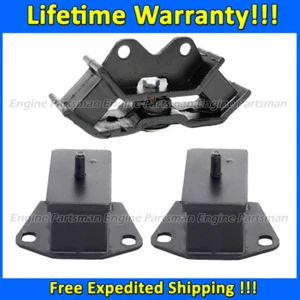 K1932 Motor & Trans Mount Set 3pc For 1978-1983 Dodge Challenger/78-80 Colt 2.6L - Picture 1 of 1