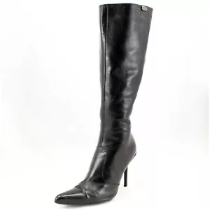 Buffalo 11480 Stiefel Gr. 42 Lederstiefel schwarz Echtleder High Heels (#3873) - Bild 1 von 6