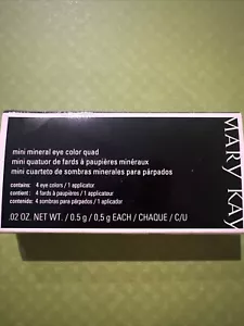 Mary Kay Mini Mineral Eye Color Quad Honey Spice Sienna Blue Metal Vintage Gold - Picture 1 of 2
