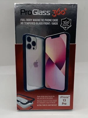 ProGlass 360 Cuerpo Completo Magnético Protector HD, Funda Teléfono para iPhone 13 Pro, Nueva Foto 1 de 4