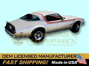 1976 1977 1978 Firebird Formula OverRoof D98 Stripe Decal Graphic Kit COMPLETE - Picture 1 of 1