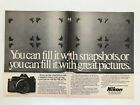 Nikon EM We take the world's greatest pictures. Vintage 1981 Print Ad