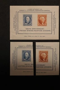 US Stamps 948 and 948a/b Centenary international Philetelic Expo S/S - Picture 1 of 1