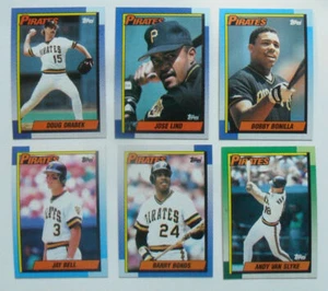 1990 Topps Pittsburgh Pirates 29 CARD Team Set Lot - Picture 1 of 1