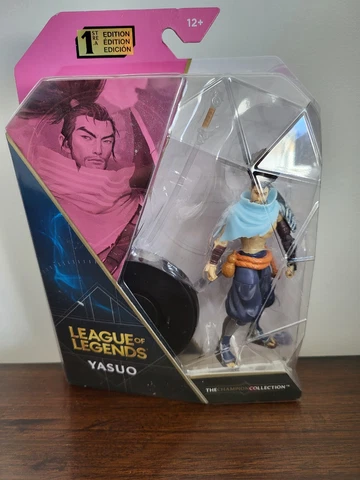 League of Legends, 4-Inch Yasuo Collectible Figure w/ Premium Details and Sword Cover
