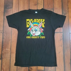 BLINK 182 Bunny Rabbit T-Shirt Youth Size XL Pop Punk Band Tee ALK3 Black NEW - Picture 1 of 9