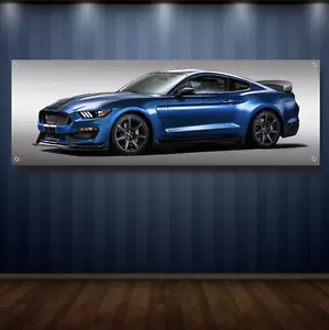 Mustang 1' X 3' Garage Banner, 13oz Vinyl - FREE SHIPPING Dealership Ford NEW GT - Foto 1 di 5