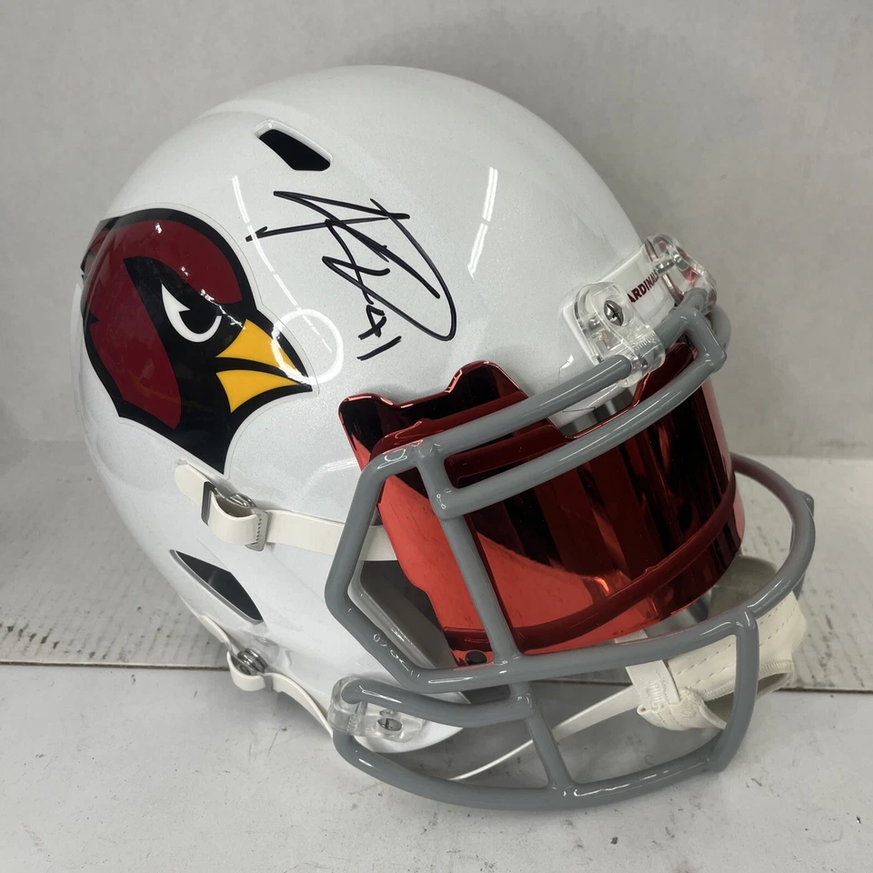 NFL Arizona Cardinals Kenyan Drake Signed Helmet Replica Visor Beckett COA - Image 1 of 4