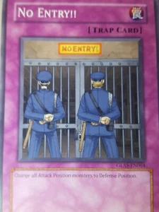 No Entry!! GLAS-EN064 YuGiOh! Trap Gladiators Assault Unlimited Edition  - Picture 1 of 2