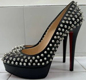 Christian Louboutin Spike Heels Size 38 Original Price $1495 - Picture 1 of 7