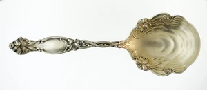 Simpson Hall Miller International Silver 925 Frontenac Gold Wash Casserole Spoon - Picture 1 of 12