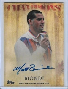 2012 TOPPS OLYMPIC ~ MATT BIONDI "CHAMPIONS" AUTOGRAMMKARTE ~ USA SCHWIMMEN TOP - Bild 1 von 2