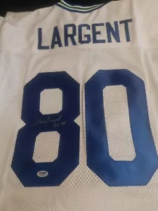 STEVE LARGENT SIGNED JERSEY (STITCHED)(SIZE 52) - Picture 1 of 7