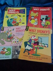 4-1960s WALT DISNEYS Gold Key COMIC BOOKS Clean - Picture 1 of 1