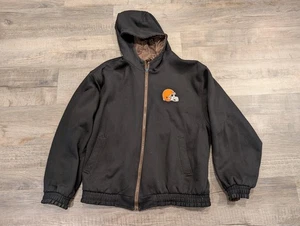 VINTAGE CLEVELAND BROWNS GROSSER WENDE-HOODIE & REGENJACKE MIT REISSVERSCHLUSS REEBOK - Bild 1 von 15