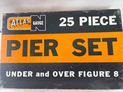 ATLAS N SCALE 25 PIECE PIER SET NO 2541 NEW IN THE ORIGINAL BOX - Image 1 of 4