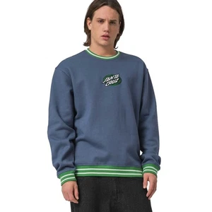 Santa Cruz Global Oval Dot Front Crew Sweatshirt - Heritage Blue - Bild 1 von 16