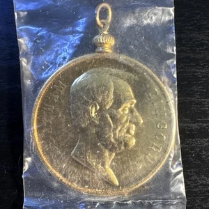Moneda de apoyo Abraham Lincoln medalla de bronce de 1 5/16 pulgadas como nueva sellada con bisel de soporte - Imagen 1 de 3