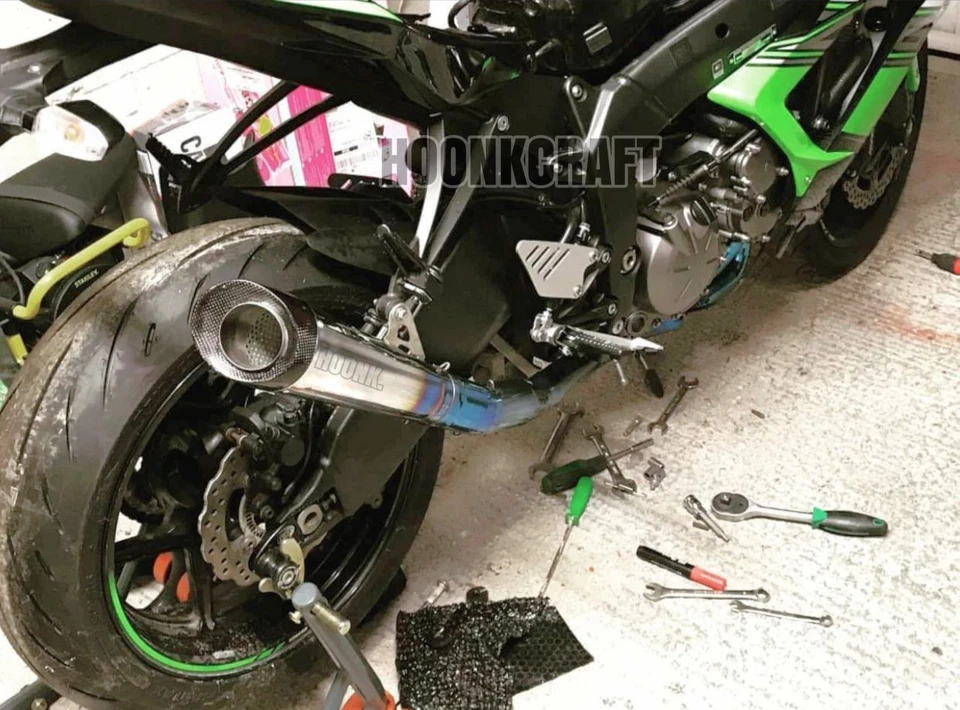 Sistema de escape personalizado para Kawasaki ZX6R / ZX636 / ZX 6R / ZX 636 Foto 1 de 1