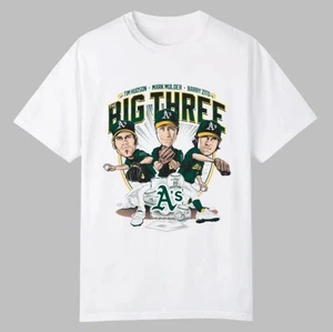 Big 3 Oakland Athletics A's HOF SGA T Tee Shirt XL Mulder Hudson Zito Sacramento - Picture 1 of 2