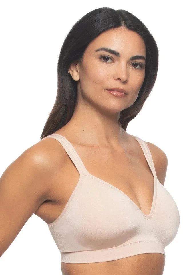 Felina Women Adaptive Cup Wire Bra - 2 pack - Black/Tan - Medium