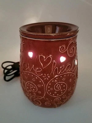 Perfumado ❤️ Aquecedor elétrico de óleo/cera Love Heals fragrâncias domésticas vermelho - Imagem 1 de 4
