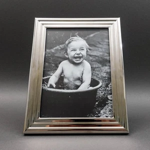 Cornice portafoto Georg Jensen Danimarca Legacy argento piatto 4" x 6" - Foto 1 di 7