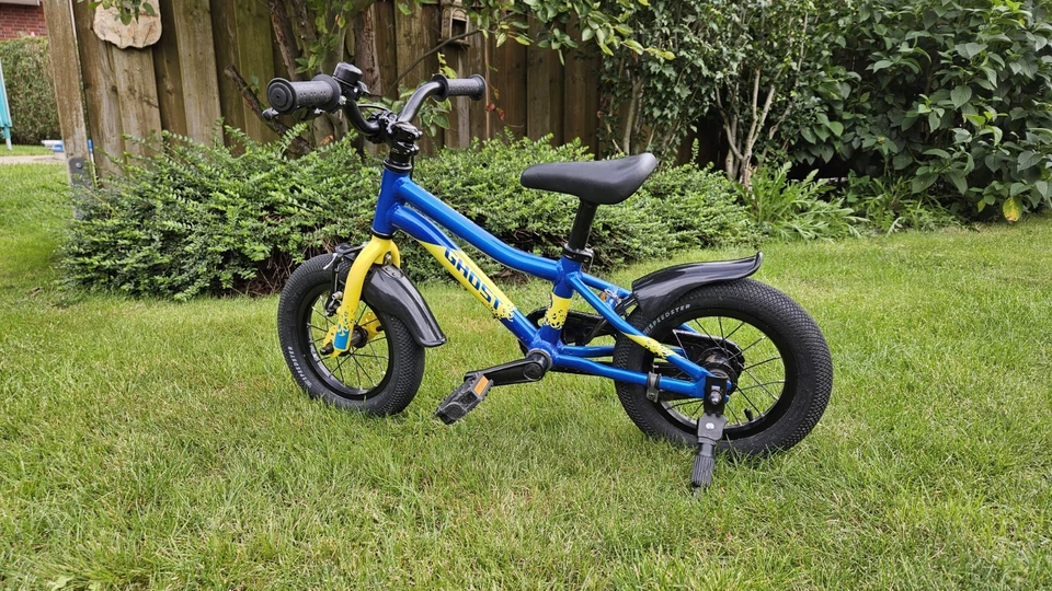 Kinderfahrrad 12 " Blau/gelb neuwertig - Bild 1 von 1
