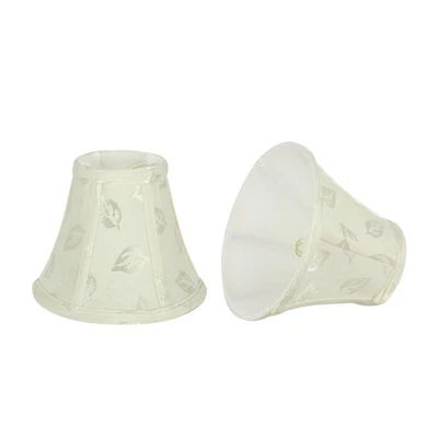 30052-2A, Bell Clip-On Chandelier Lamp Shade, Off-White, 3" Top x 6" Bottom x... - Image 1 of 4