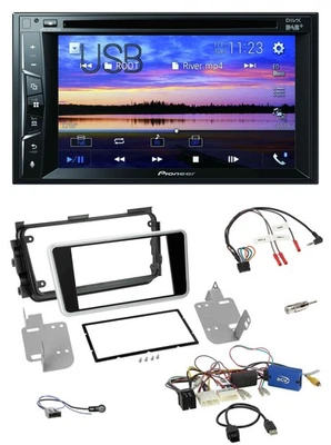 Pioneer Bluetooth 2DIN USB DVD DAB Lenkrad Autoradio für Nissan Micra 17-20 Rück - Bild 1 von 4
