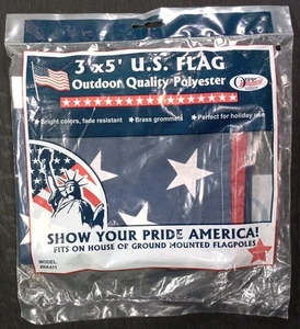 Olympus☆3' x 5'☆U.S. American Flag☆Polyester☆Made in USA☆Sealed - Picture 1 of 2