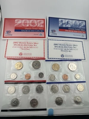 2002 P & D Mint Uncirculated Coin Sets - Image 1 of 4