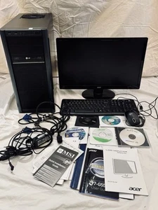 Intel i5 Custom Built PC Desktop 16GB RAM 500GB SSD Windows 10 & Monitor - Bild 1 von 15
