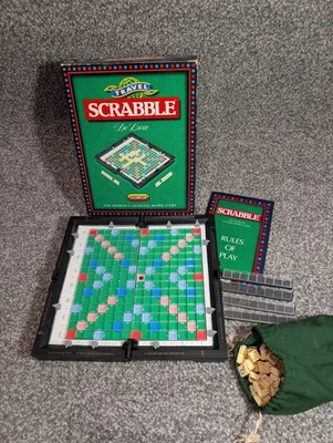 Vintage Travel Scrabble De Luxe by Spear’s Games Complete  - Image 1 of 4