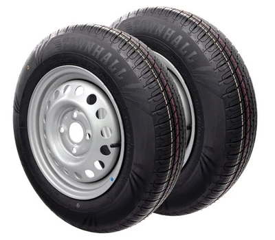 2x Komplettrad 155/80R13 XL 84N 100x4 155 R 13 PKW Anhänger Felge 4Jx13 Reifen - Bild 1 von 4