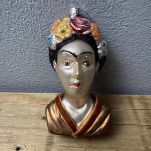 Cody Foster & Co Frida Kahlo busto vetro ornamento da appendere - Foto 1 di 8