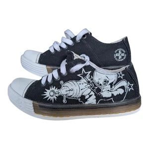 Dr Martens Gwen Blanco Espacial Alien Raygun Negro Lona Bombas Entrenadores Zapatos Reino Unido 3 - Imagen 1 de 9