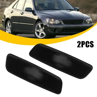 Carcasas de luces de estacionamiento laterales marcadoras delanteras ahumadas para Lexus GS430 IS300 2001-2005 Foto 1 de 4