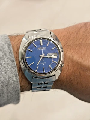 1970' - Vintage Orologio Seiko Electronic EL-370 Ibrido 3703-7021 watch horloge - Immagine 1 di 4