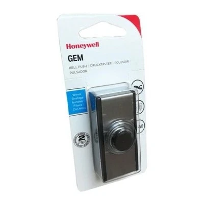 Honeywell Friedland Gem D611 Campana Push con Cable - Efecto Cromo Cepillado y Negro Foto 1 de 2